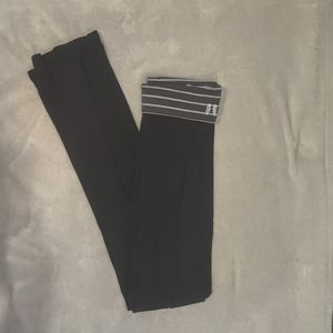 Victoria Secret Black Foldover Flare Leggings Size XS Long